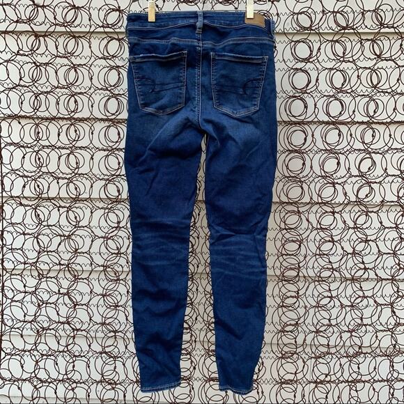 AEO Hi Rise Jegging distressed front size 4 Regular - Picture 2 of 6